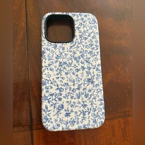 Floral Blue and White Case - iPhone 14 Pro Max